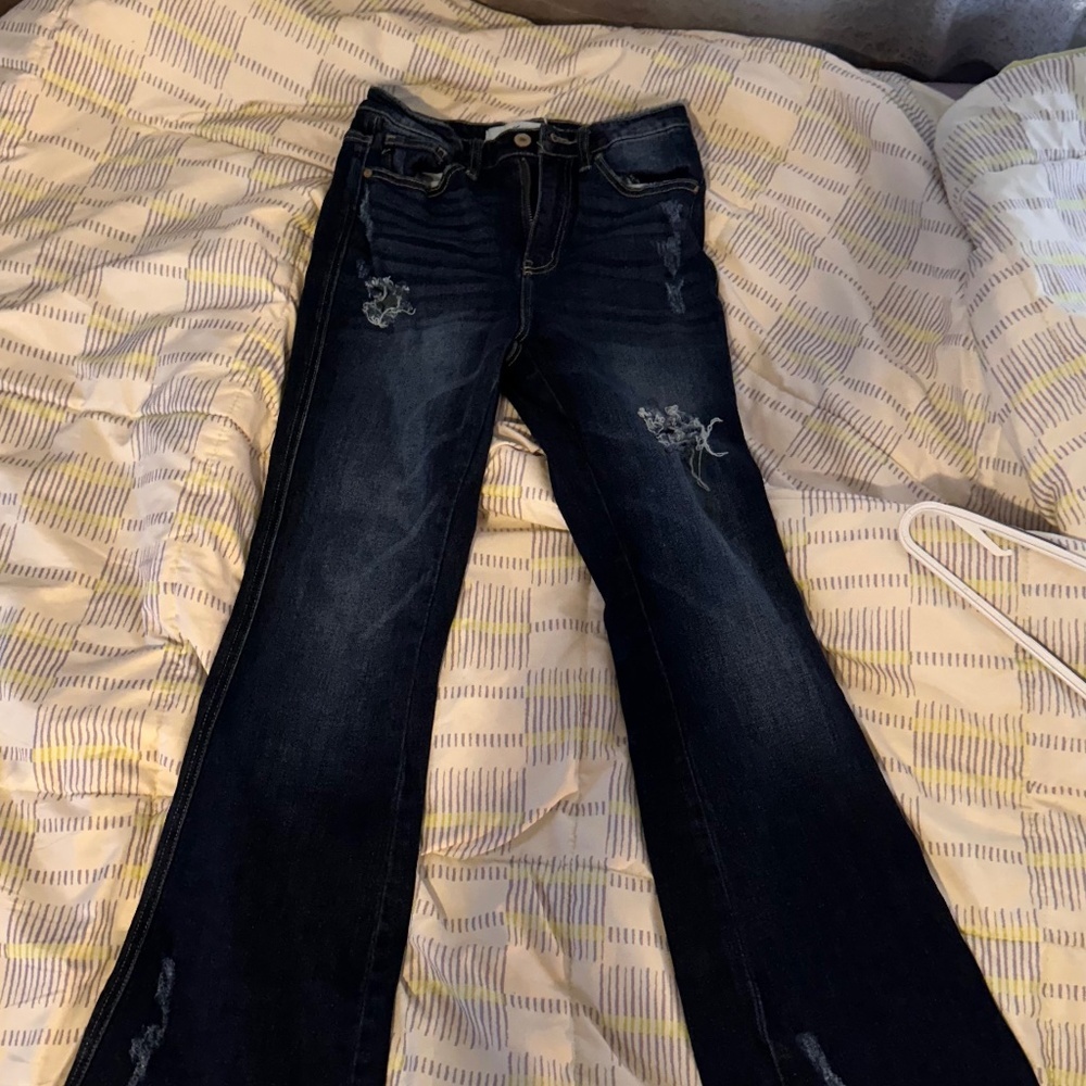 Kancan boot cut blue jeans